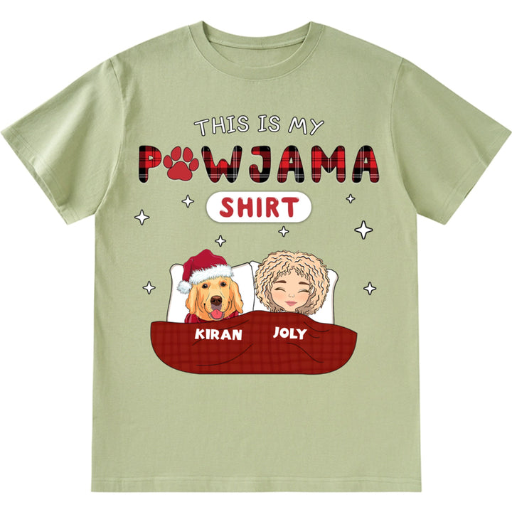 Christmas Pet Pawjama Shirt Pet Version - Personalized Custom Unisex T-shirt