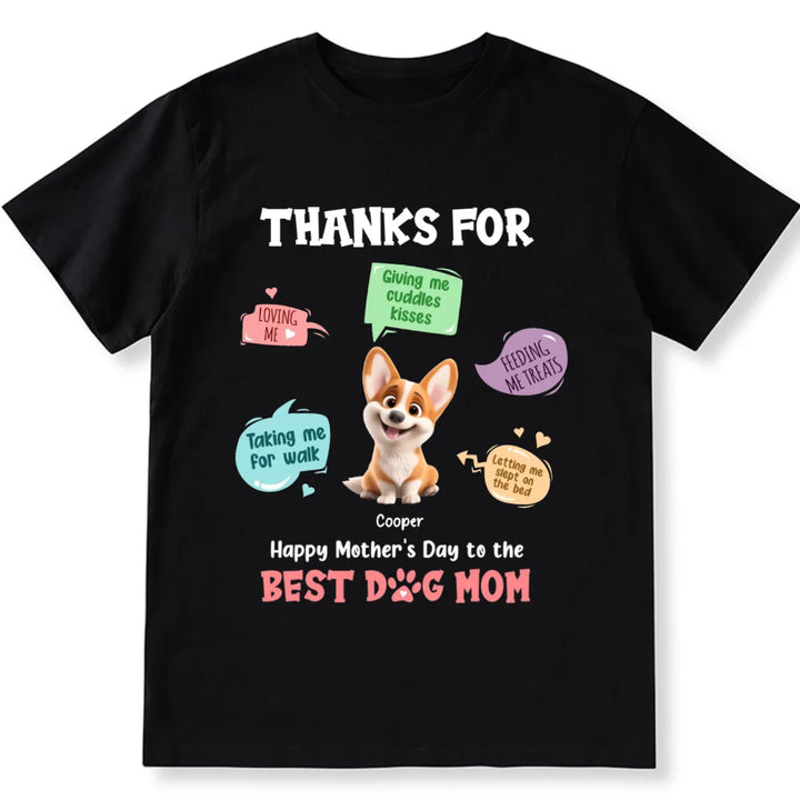 To The Best Dog Mom - Personalized Custom Unisex T-shirt