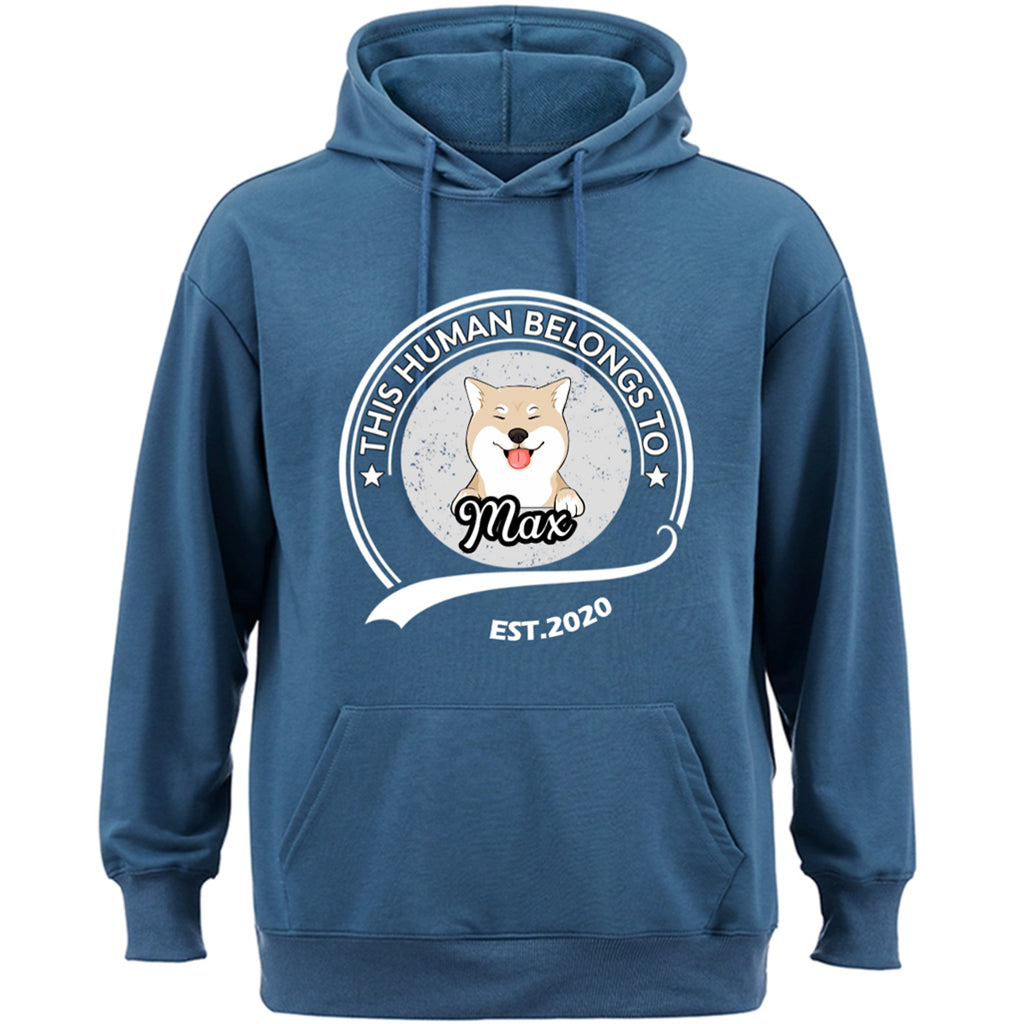 This Human Belongs To - Personalized Custom Hoodie