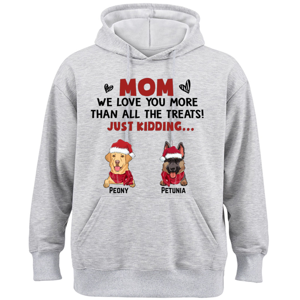 Love You Than All The Treats - Personalized Custom Christmas Hoodie