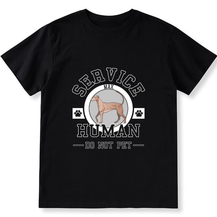 Service Human, Do Not Pet - Personalized Custom Unisex T-shirt