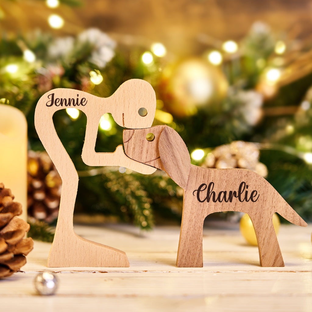 The Love Between You And Your Fur-Friend - Personalized Custom Christmas Table Ornaments