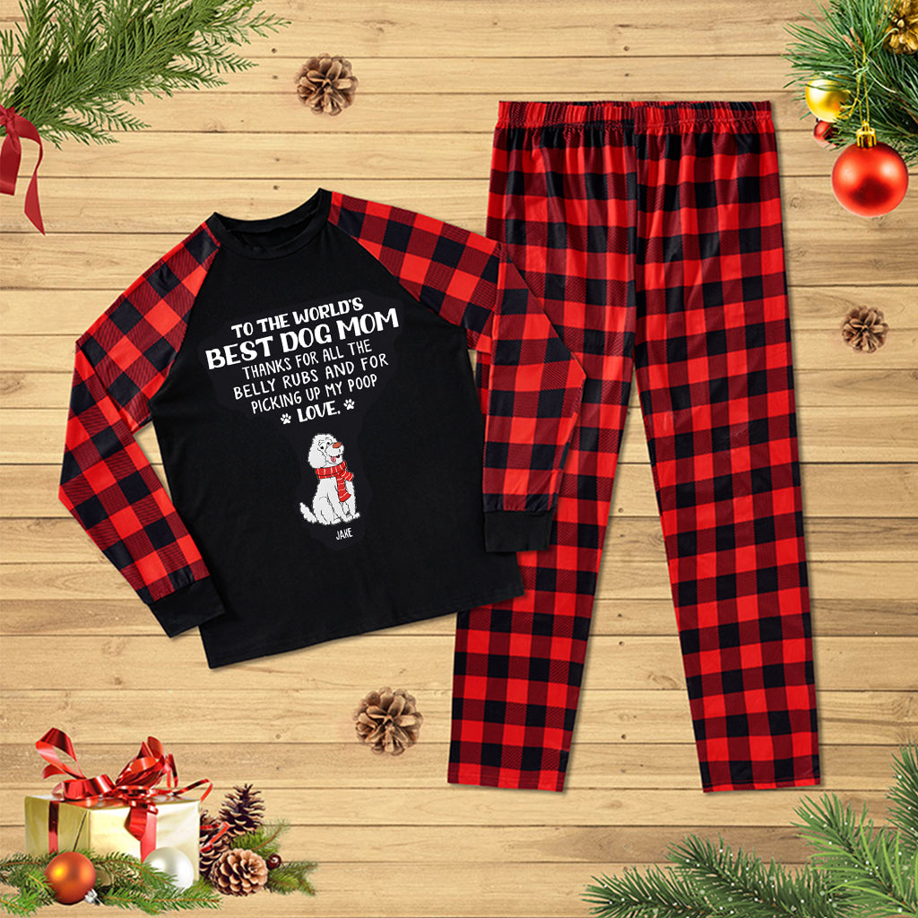 Best Dog Mom/Dad 1 - Personalized Custom Christmas Pajama Set