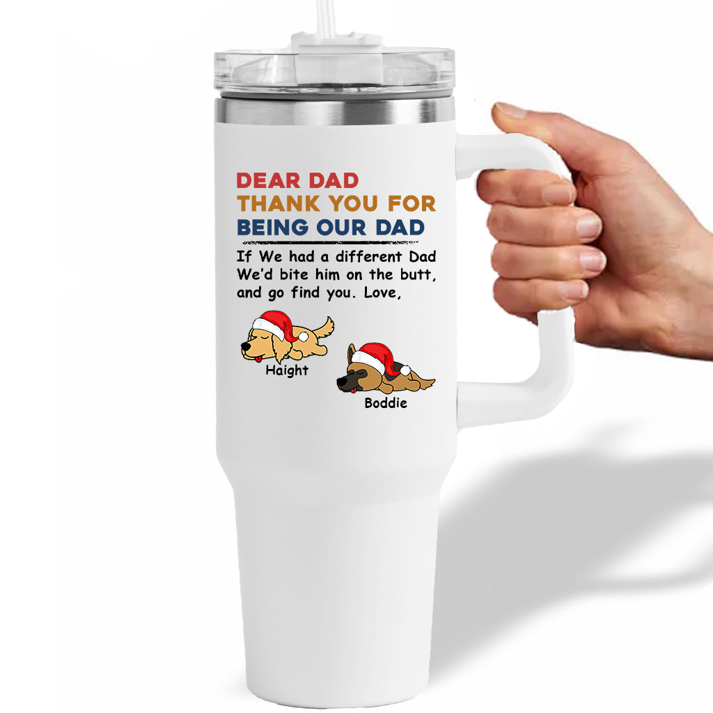 Bite The Butt - Personalized Custom Christmas 40 Oz Tumbler