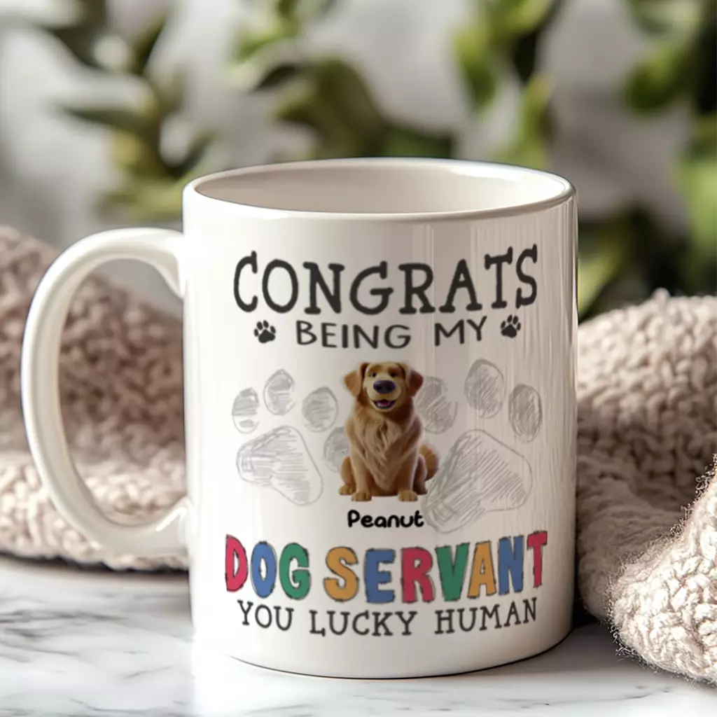 Congrats on Being Our Servant - Personalized Custom Coffee Mug