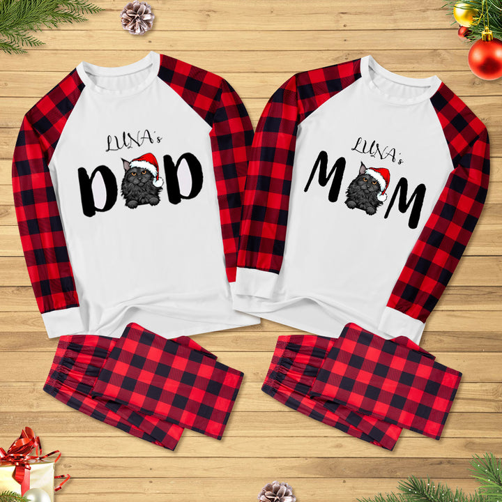 Christmas Cat Mom - Personalized Custom Christmas Pajama Set