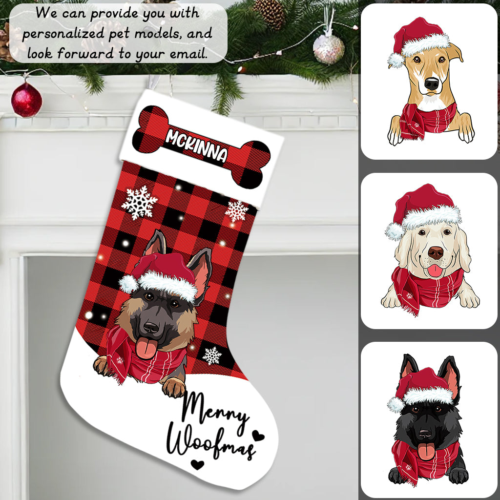 Merry Woofmas Stocking Dogs - Personalized Christmas Stocking Dogs