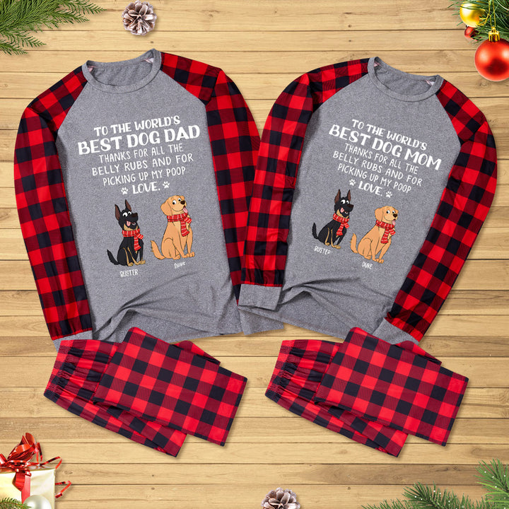 Best Dog Mom/Dad 1 - Personalized Custom Christmas Pajama Set