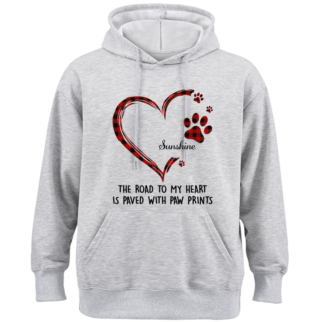 Road To Heart Pattern - Personalized Custom Christmas Hoodie