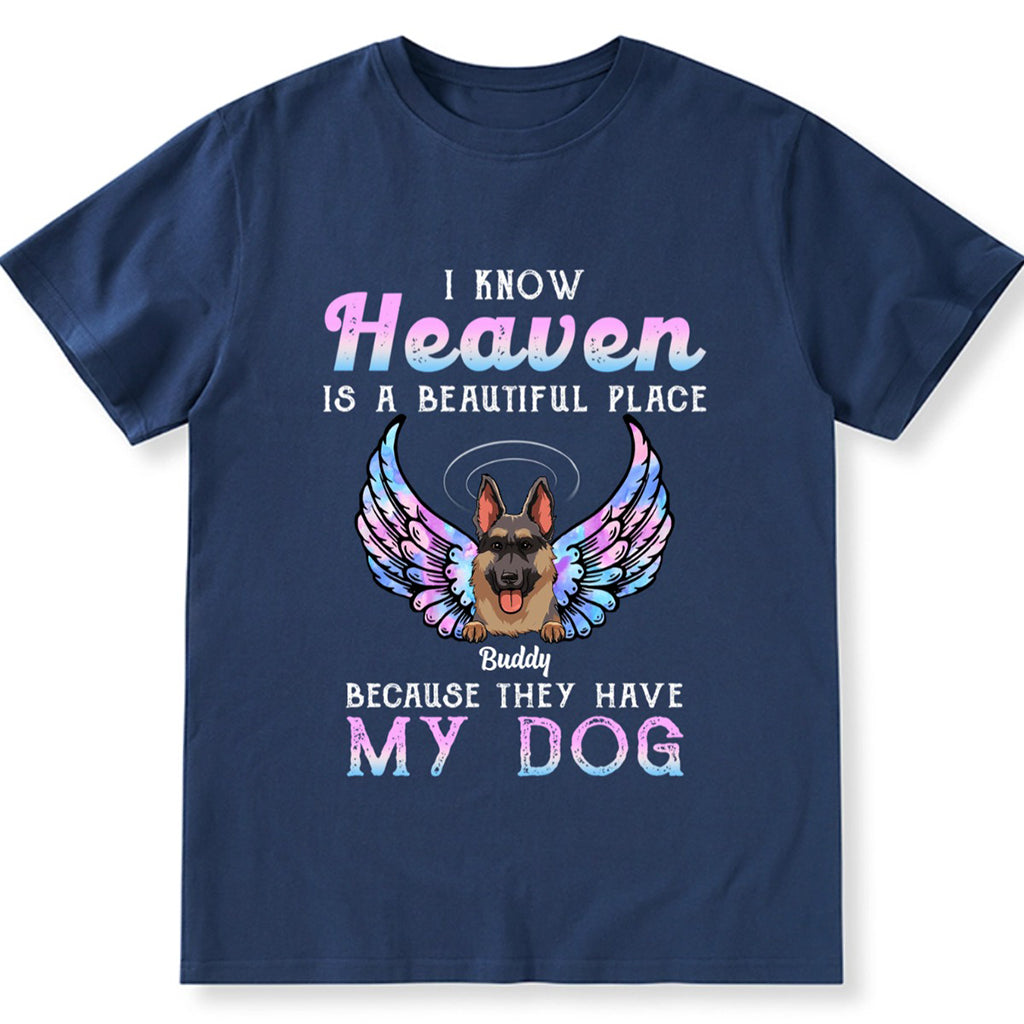 Heaven Is A Beautiful Place - Personalized Custom Unisex T-shirt