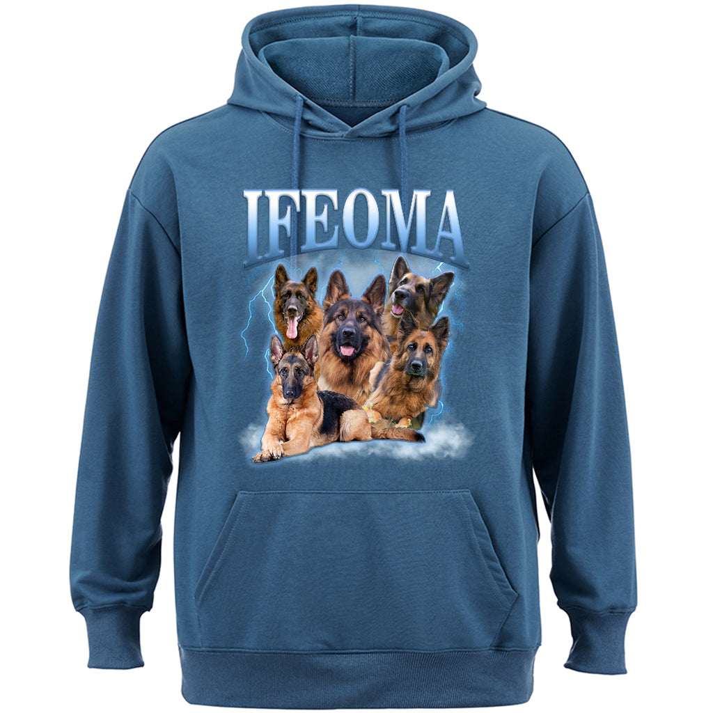 Custom Pet Face Vintage Version - Personalized Custom Hoodie