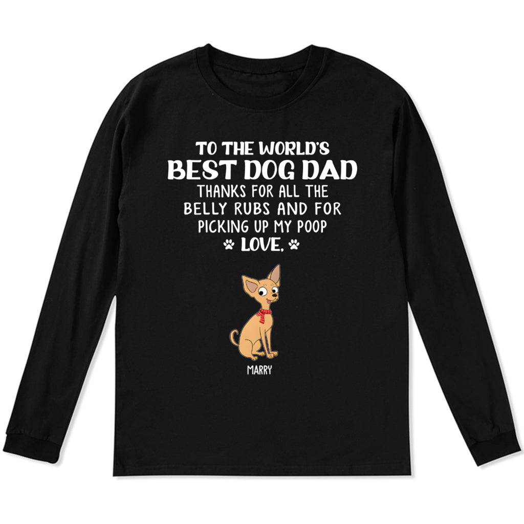 Best Dog Mom/Dad 1 - Personalized Custom Christmas Long Sleeve T-shirt