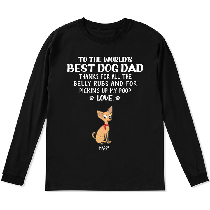 Best Dog Mom/Dad 1 - Personalized Custom Christmas Long Sleeve T-shirt