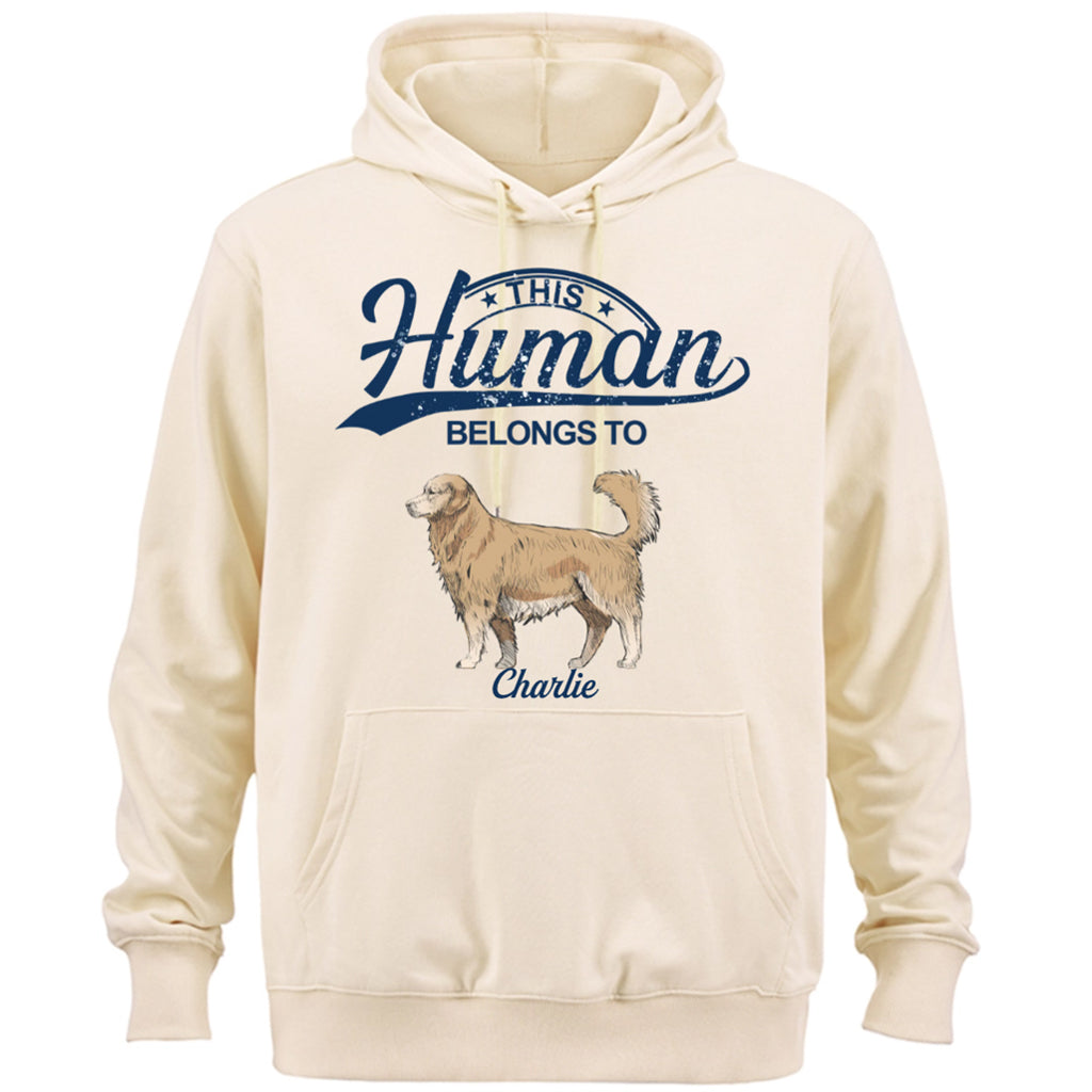 This Human Belongs To 2 - Personalized Custom Hoodie