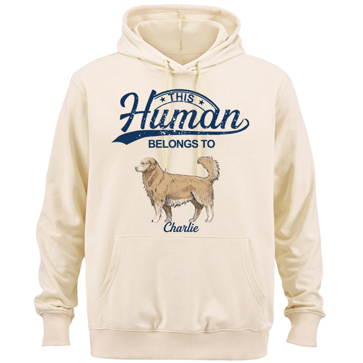 This Human Belongs To 2 - Personalized Custom Hoodie