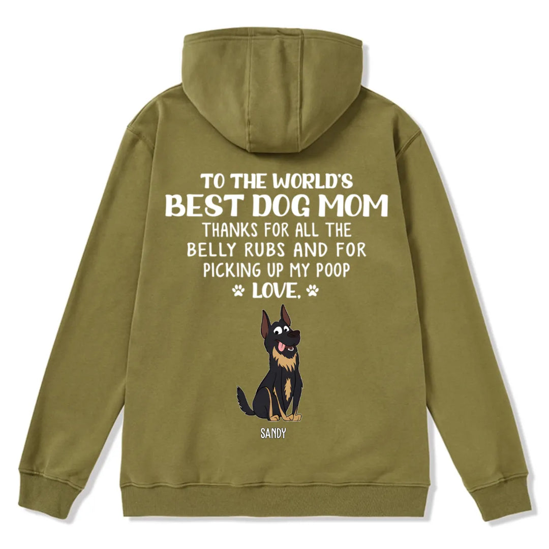 Best Dog Mom/Dad 1 - Personalized Custom Zipper Hoodie