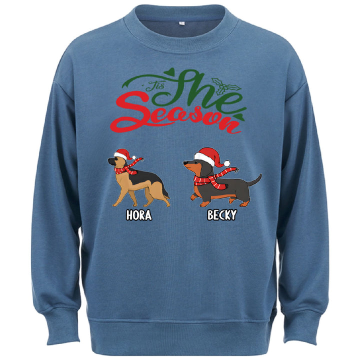 Tis The Season -Personalized Custom Christmas Sweatshirt