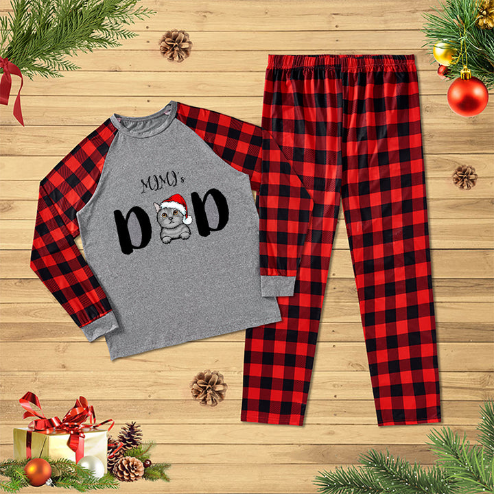 Christmas Cat Mom - Personalized Custom Christmas Pajama Set