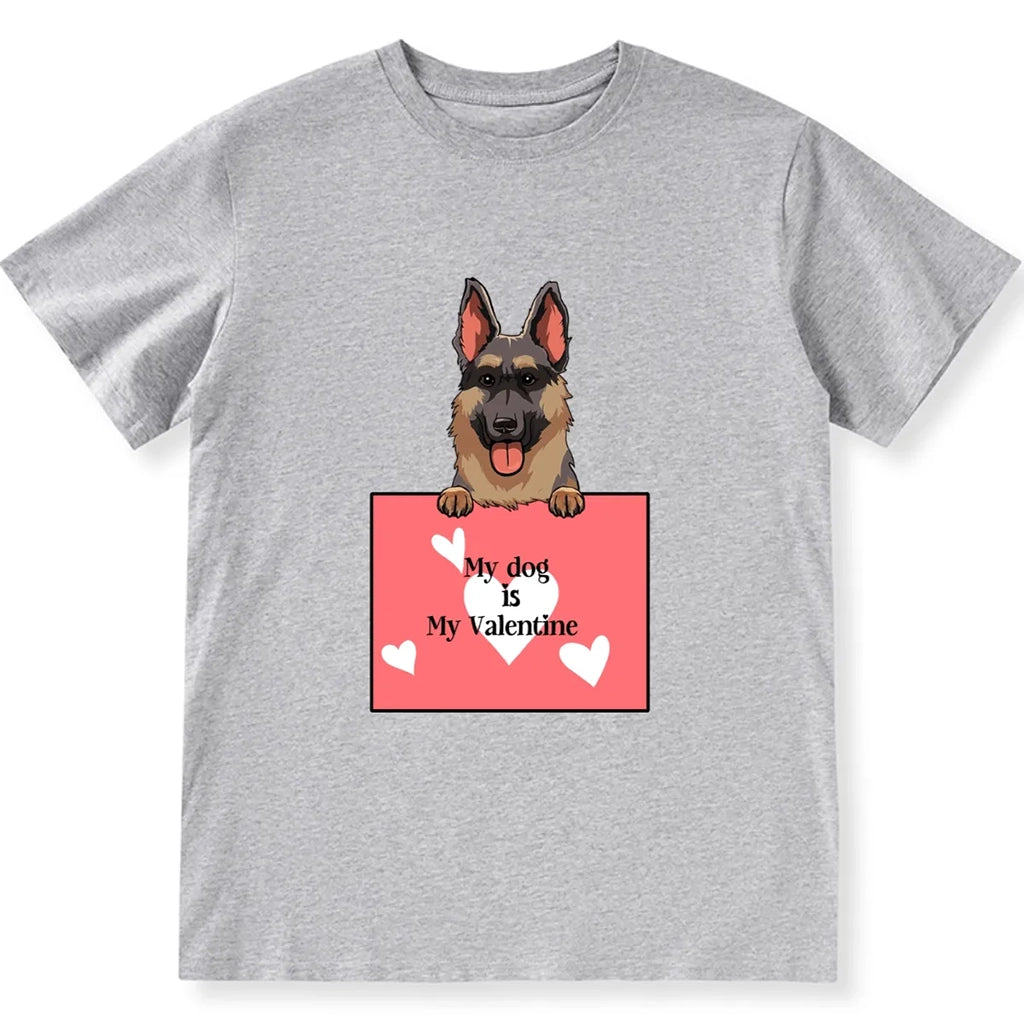 My Cute Dog Is My Valentine - Personalized Custom Unisex T-shirt