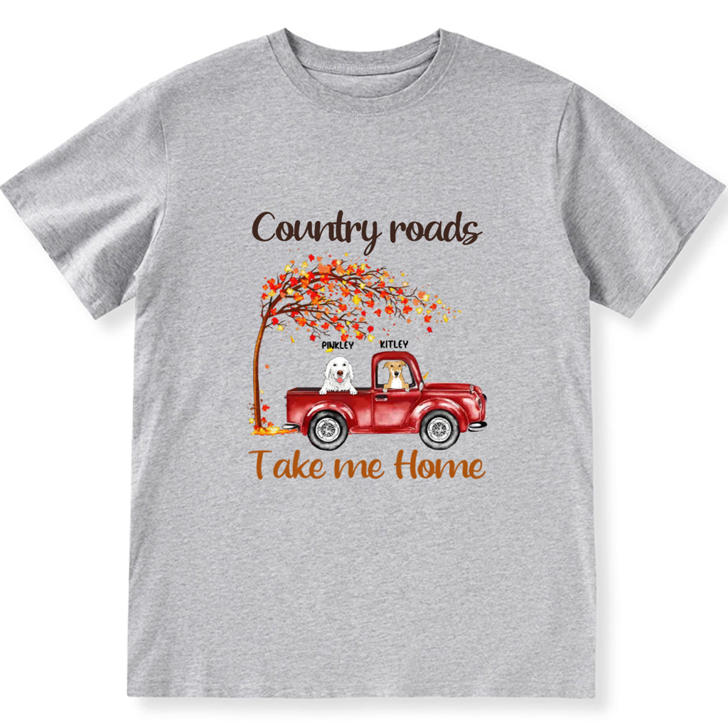 Country Roads Take Me Home 3 - Personalized Custom Unisex T-shirt