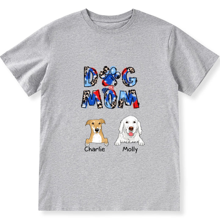 Dog Mom 3 - Personalized Custom Unisex T-shirt