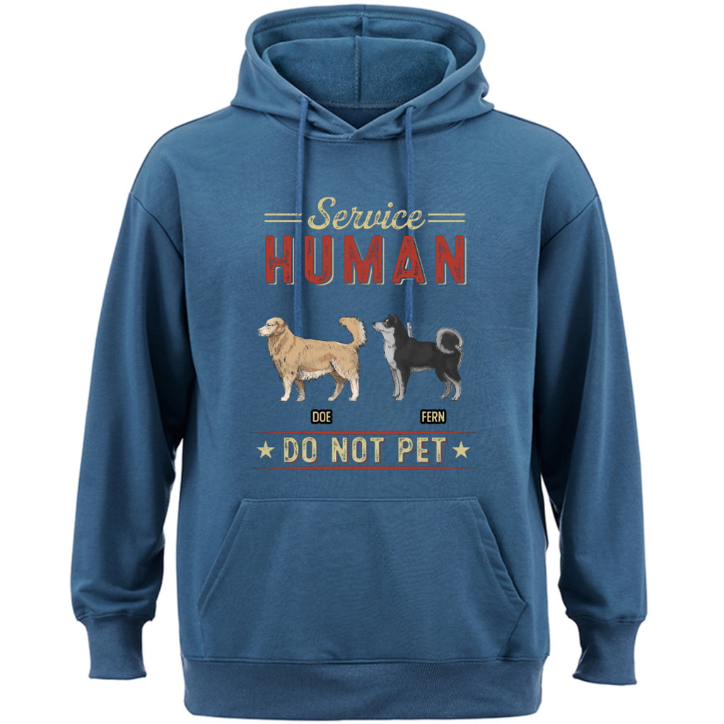 Service Human, Do Not Pet 8 - Personalized  Custom Hoodie