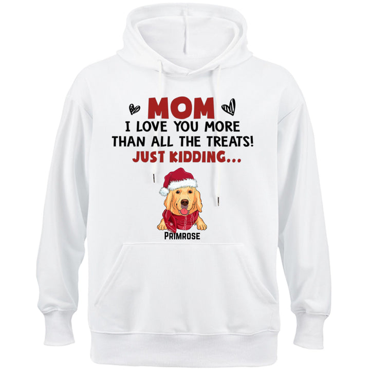 Love You Than All The Treats - Personalized Custom Christmas Hoodie