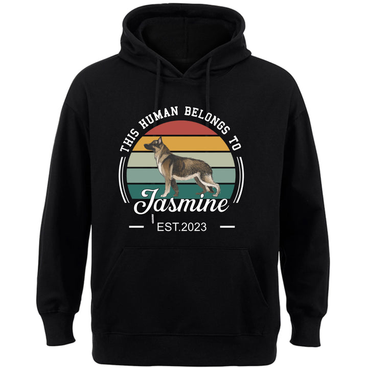 This Human Belongs To 4 - Personalized Custom Hoodie