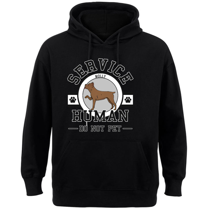 Service Human, Do Not Pet 6 - Personalized  Custom Hoodie