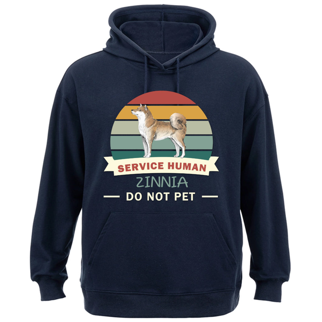 Service Human, Do Not Pet 12 - Personalized  Custom Hoodie