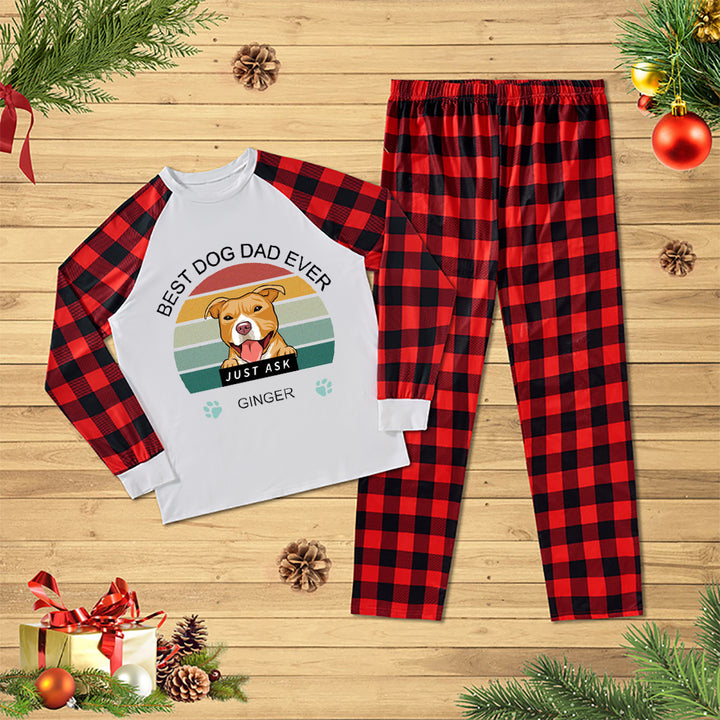 Best Dad Ever - Personalized Custom Christmas Pajama Set