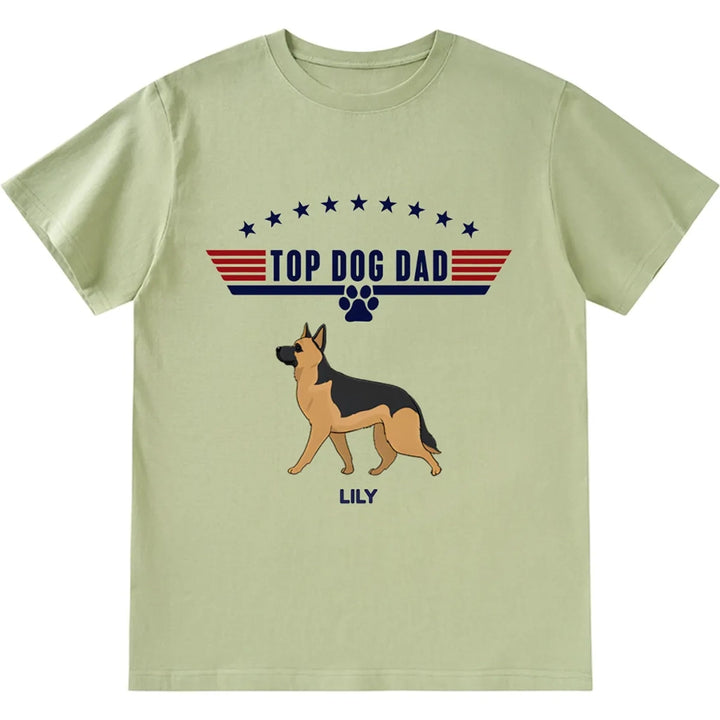 Top Dog Dad - Personalized Custom Unisex T-shirt