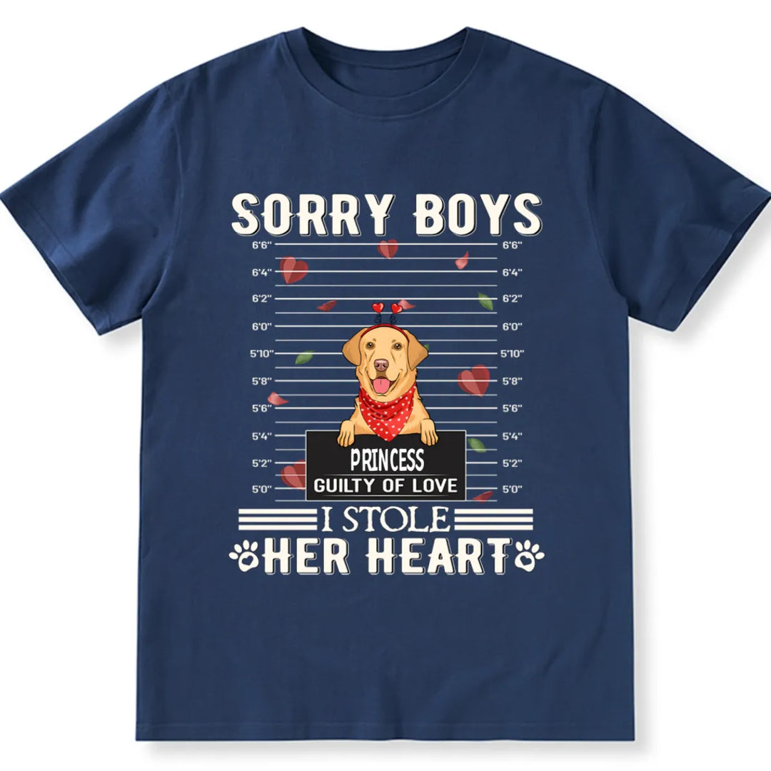 Sorry Boys and Girls I Stole Heart - Personalized Custom Unisex T-shirt