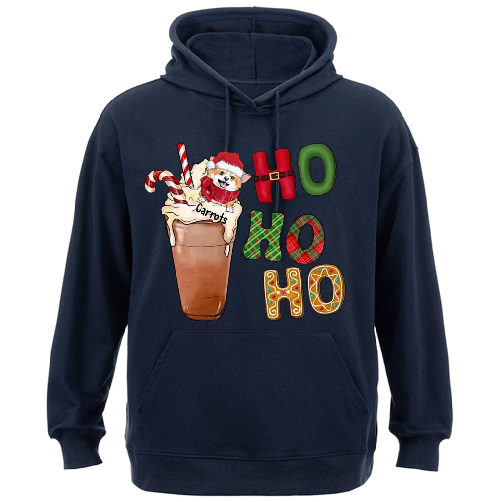 Ho Ho Ho Dog - Personalized Custom Christmas Hoodie