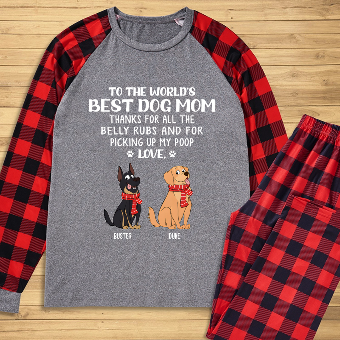 Best Dog Mom/Dad 1 - Personalized Custom Christmas Pajama Set