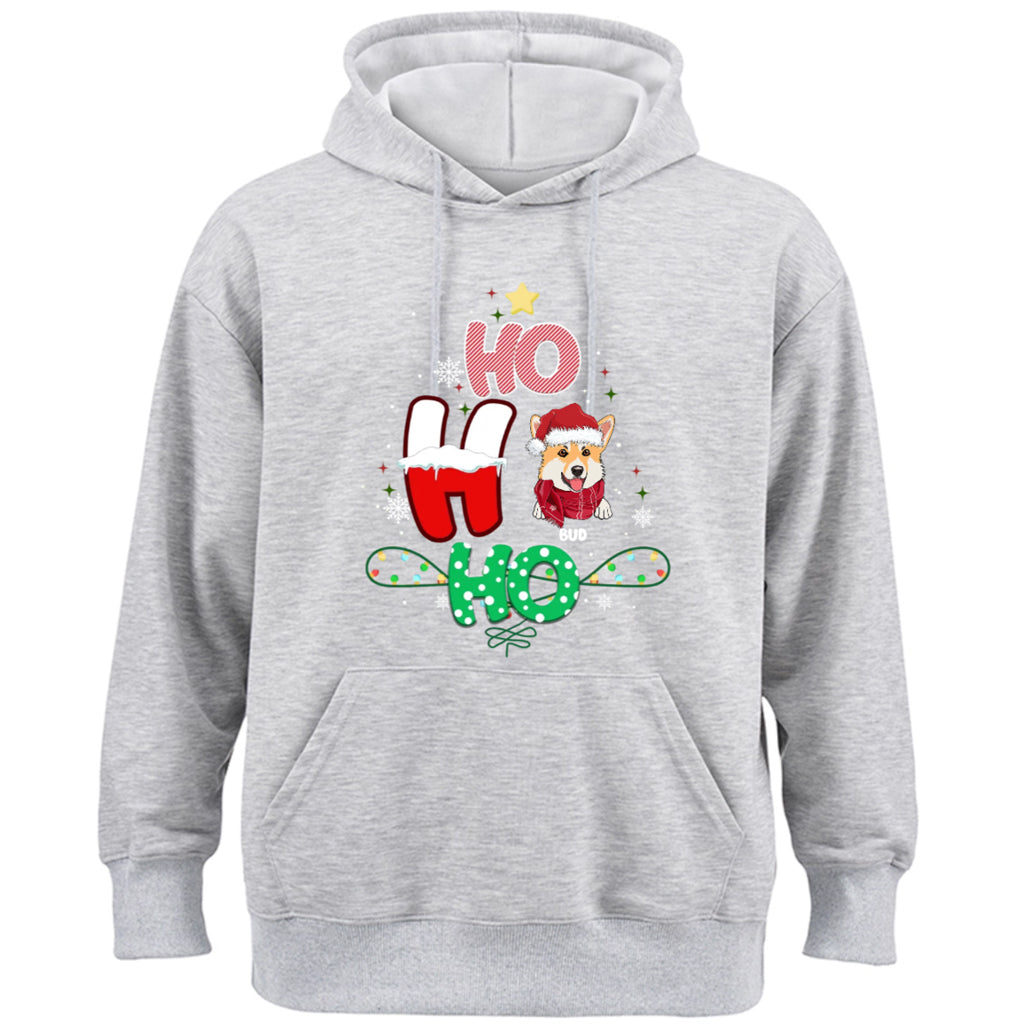 Ho Ho Ho Christmas Dogs - Personalized Custom Hoodie