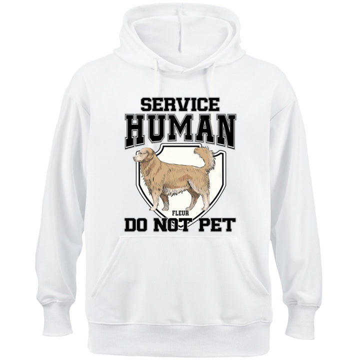 Service Human, Do Not Pet 3 - Personalized  Custom Hoodie