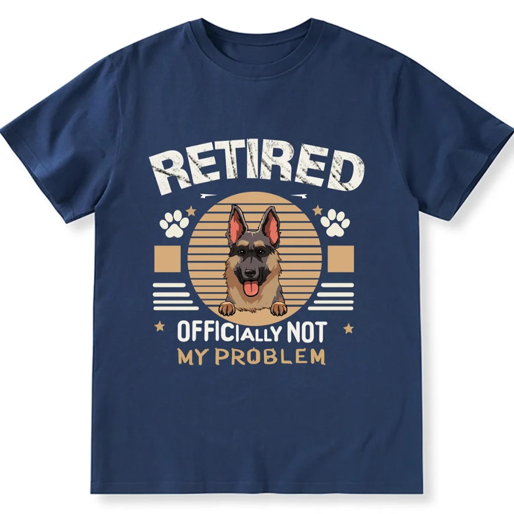 Officially Retired Dog - Personalized Custom Unisex T-shirt