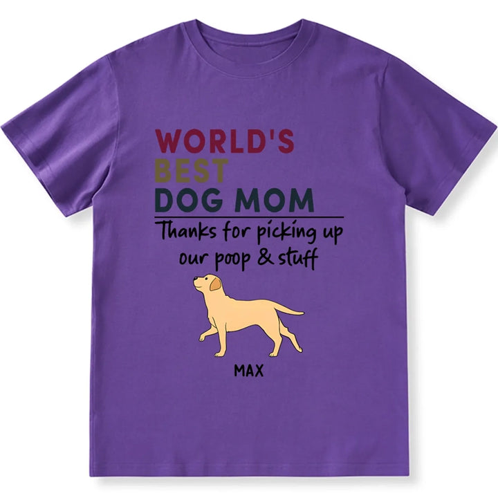 Best Dog Mom/Dad Retro - Personalized Custom Unisex T-shirt