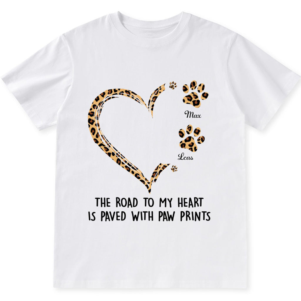 Road To Heart Pattern - Personalized Custom Christmas T-shirt