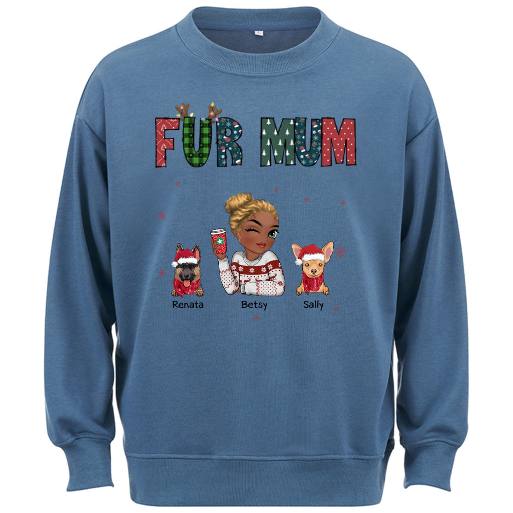 My Lovely Fur Mom - Personalized Custom Christmas Sweatshirt