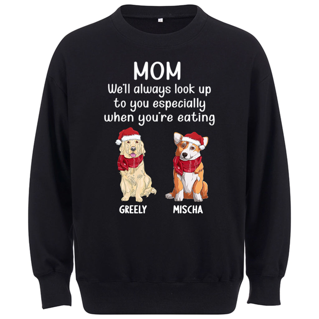 Special Edition Christmas: When You're Eating -  Personalized Custom Christmas Sweatshirt