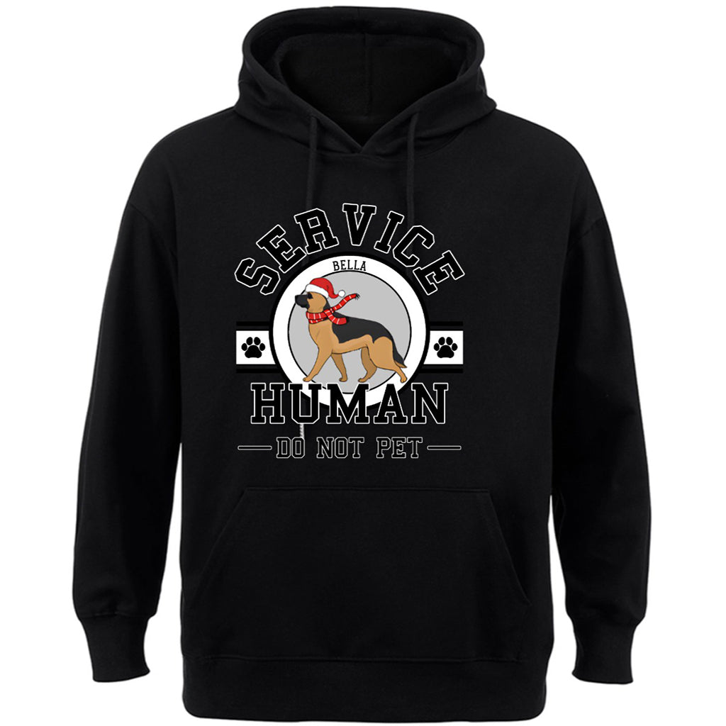 Service Human, Do Not Pet Christmas Version - Personalized Custom Hoodie