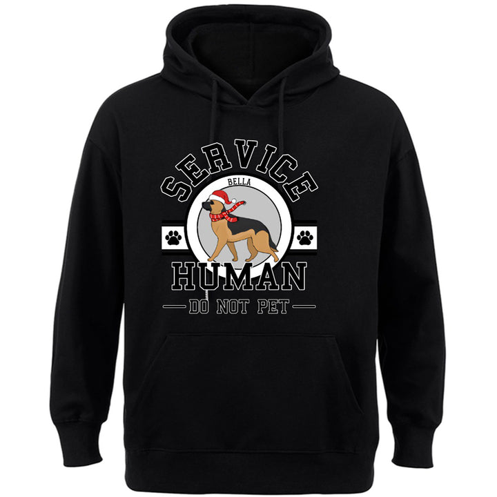 Special Edition Christmas: Service Human, Do Not Pet Christmas Version - Personalized Custom Hoodie