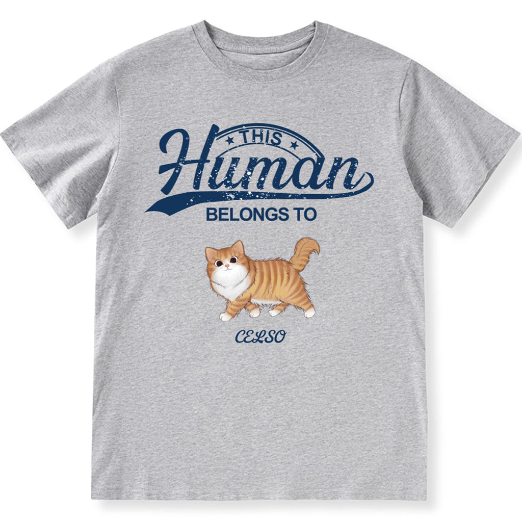 This Human Belongs To 2 - Personalized Custom Unisex T-shirt