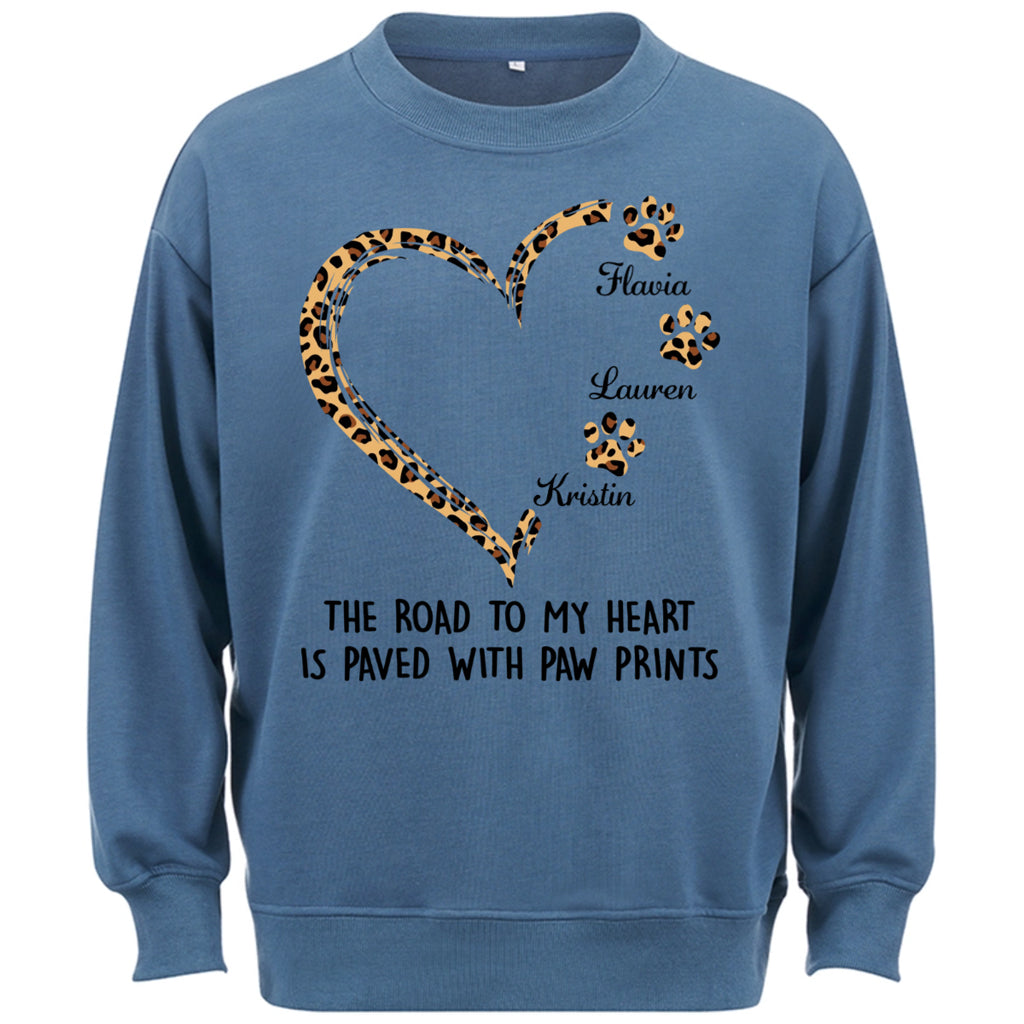 Road To Heart Pattern - Personalized Custom Christmas Sweatshirt