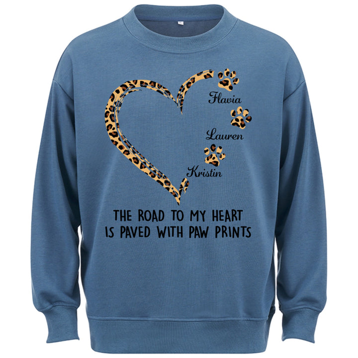 Road To Heart Pattern - Personalized Custom Christmas Sweatshirt