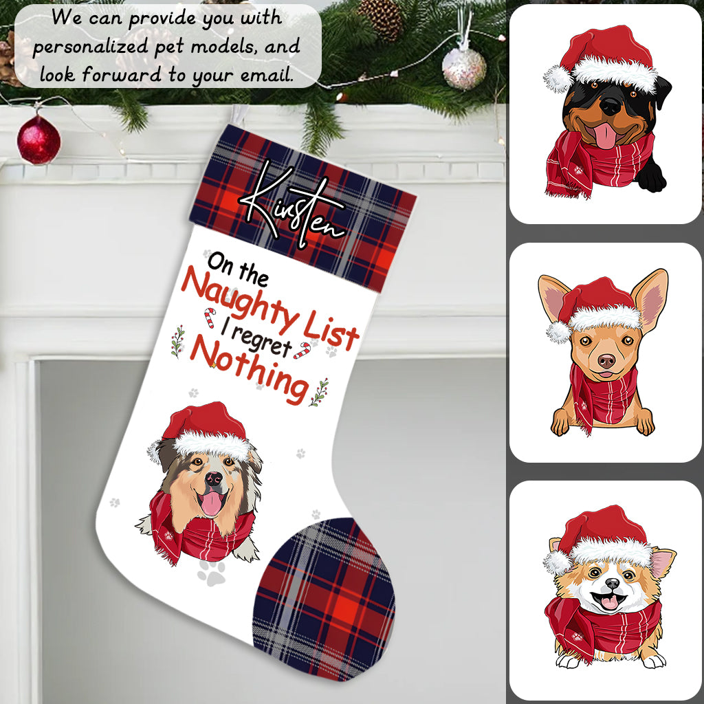 Dear Santa, I‘ve been a very good dog this year - Personalized Christmas Stocking Dogs