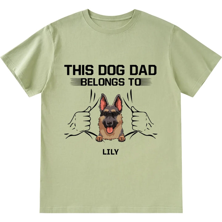 Dog Dad Belong - Personalized Custom Unisex T-shirt