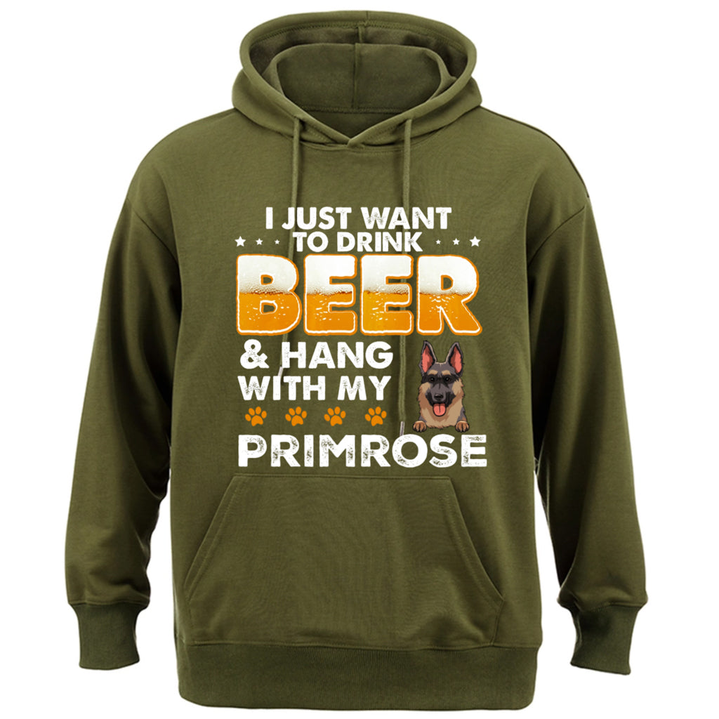 Beer and Dog - Personalized Custom Hoodie